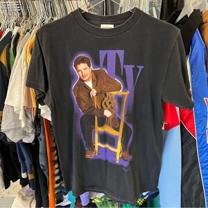 Vintage Ty Herndon Country 1999 On Tour Black Shirt Sz M